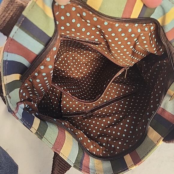 CHALA Crossbody Purse Hobo Handbag Funky Boho Momcore Canvas Fox Charm - Picture 14 of 16